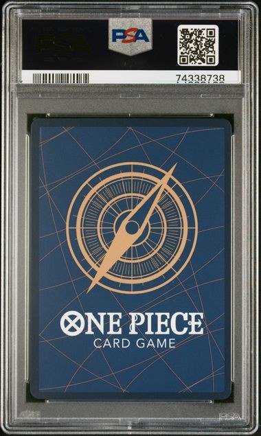 Uta OP02-120 alternate art, One Piece Card Game Paramount War, English, PSA 10 โ back