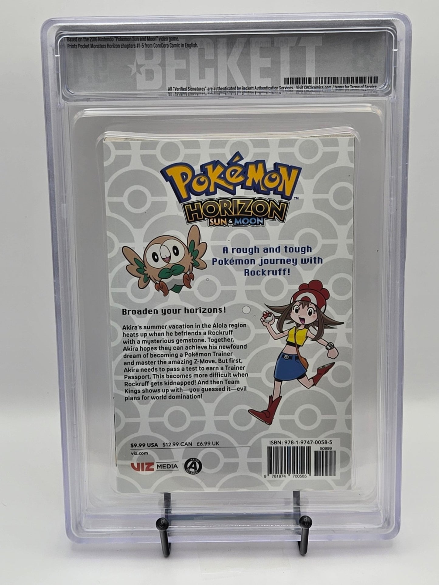 Pokemon Horizon: Sun & Moon Vol. 1 BGS 9.4 Japanese Manga