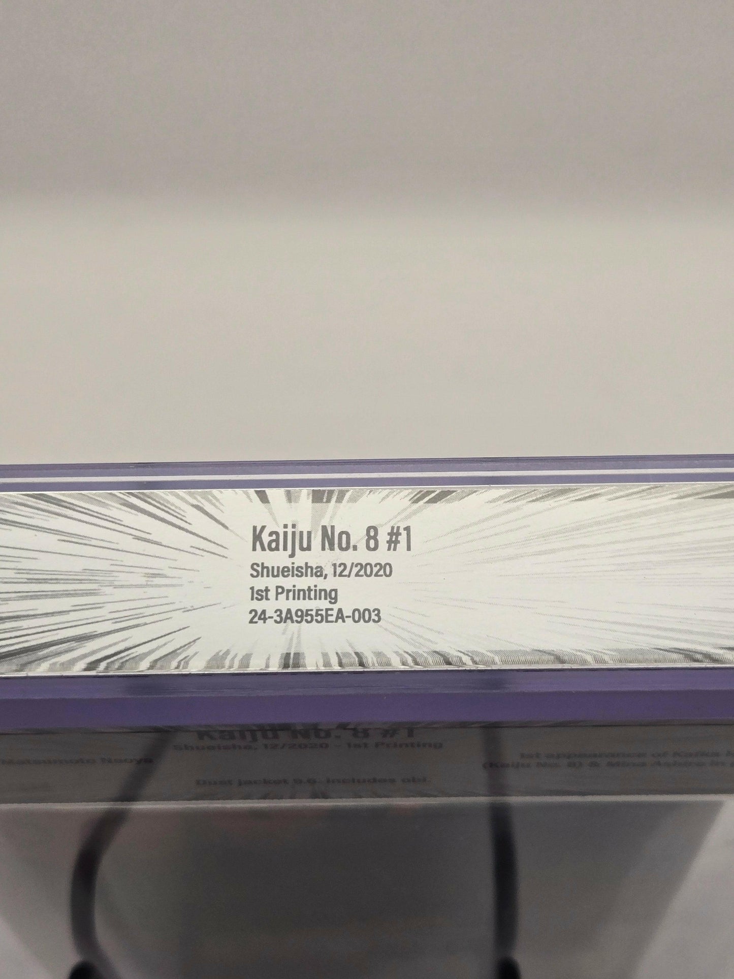 Kaiju No. 8 Vol. 1 BGS 9.6 Japanese Manga w/Obi-Graded Manga-West Blue Collectibles