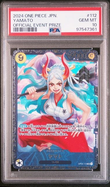 2024 One Piece Yamato Promos #112 Official Event Prize Japanese PSA 10