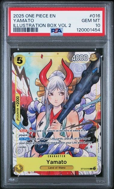 2025 One Piece Yamato Promos #016 Illustration Box Vol.2 English PSA 10