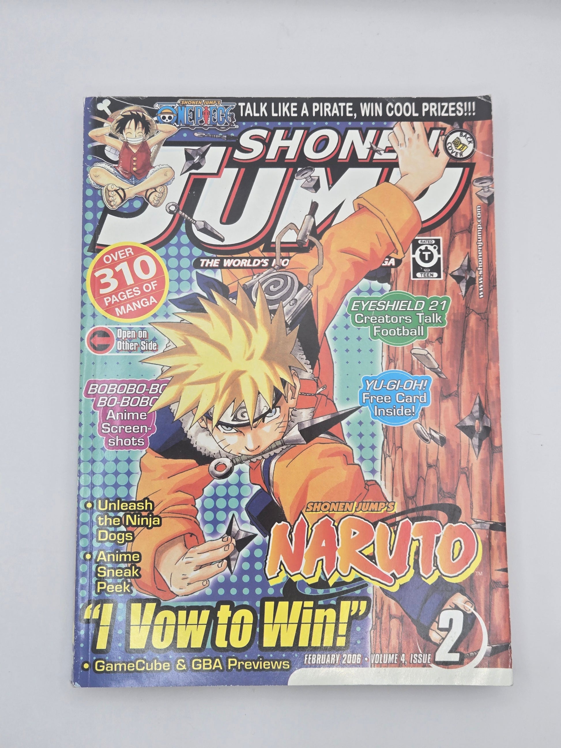 Shonen Jump English Magazine Viz 2006 Choose your own cover featuring Naruto collage – Viz manga magazine