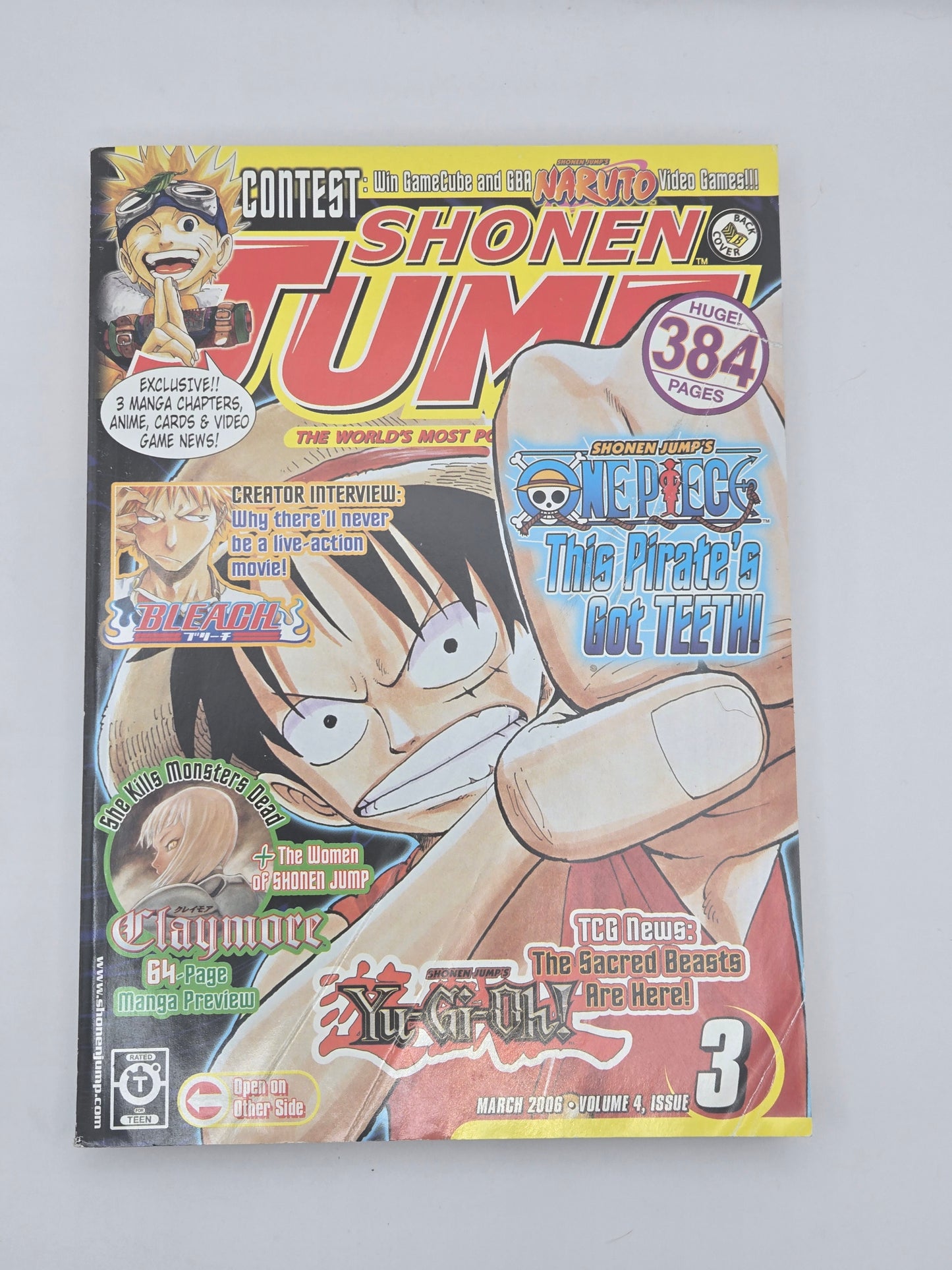 Shonen Jump English Magazine Viz 2006 Choose your own – colorful manga cover with Luffy