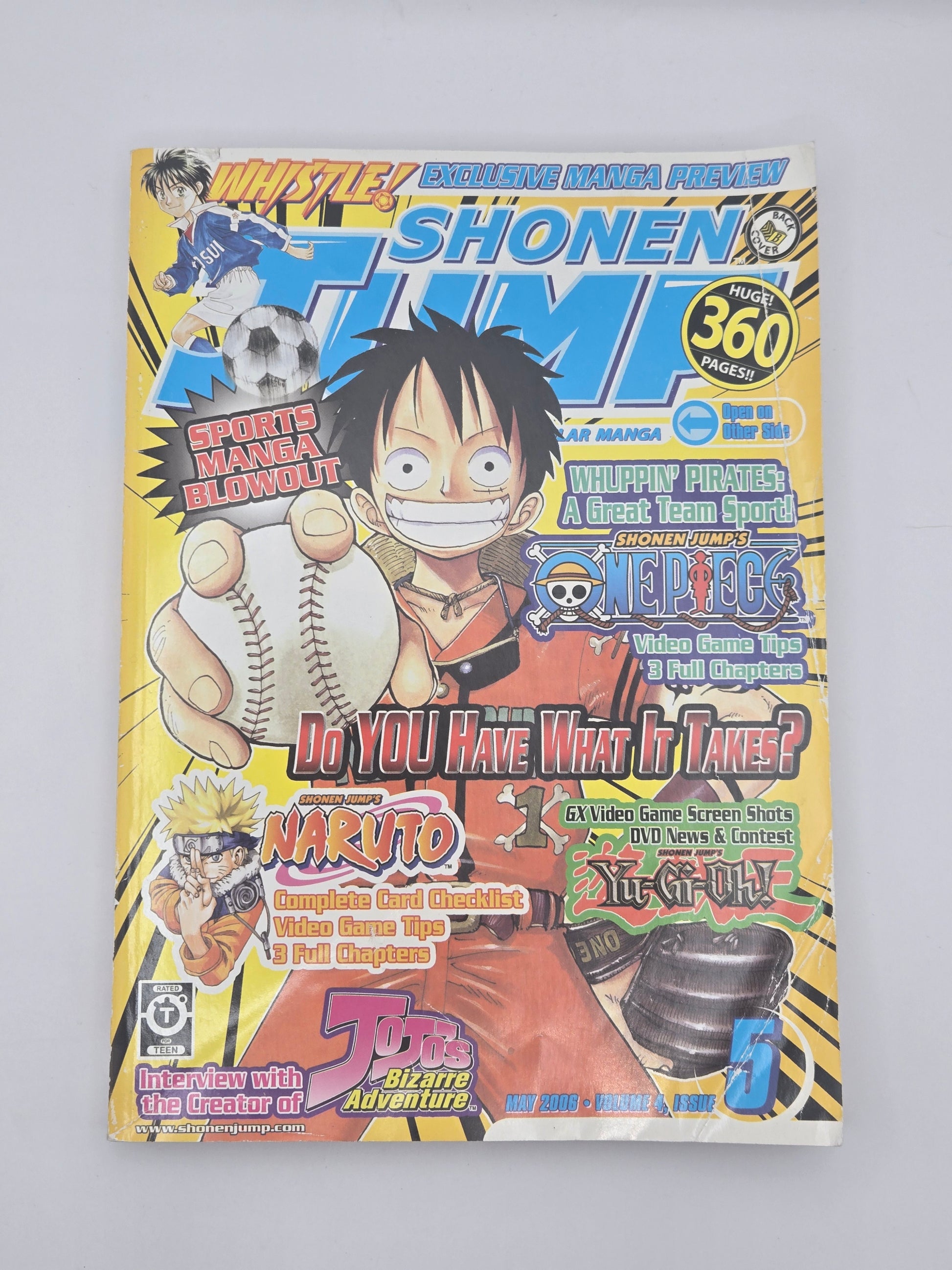 Shonen Jump English Magazine Viz 2006 Choose your own cover—Luffy, Naruto features.