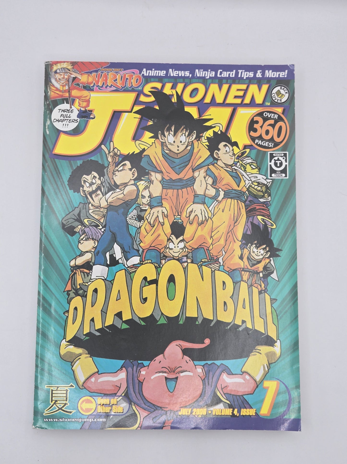 Shonen Jump English Magazine Viz 2006 Choose your own cover featuring Dragon Ball characters, volume 7.