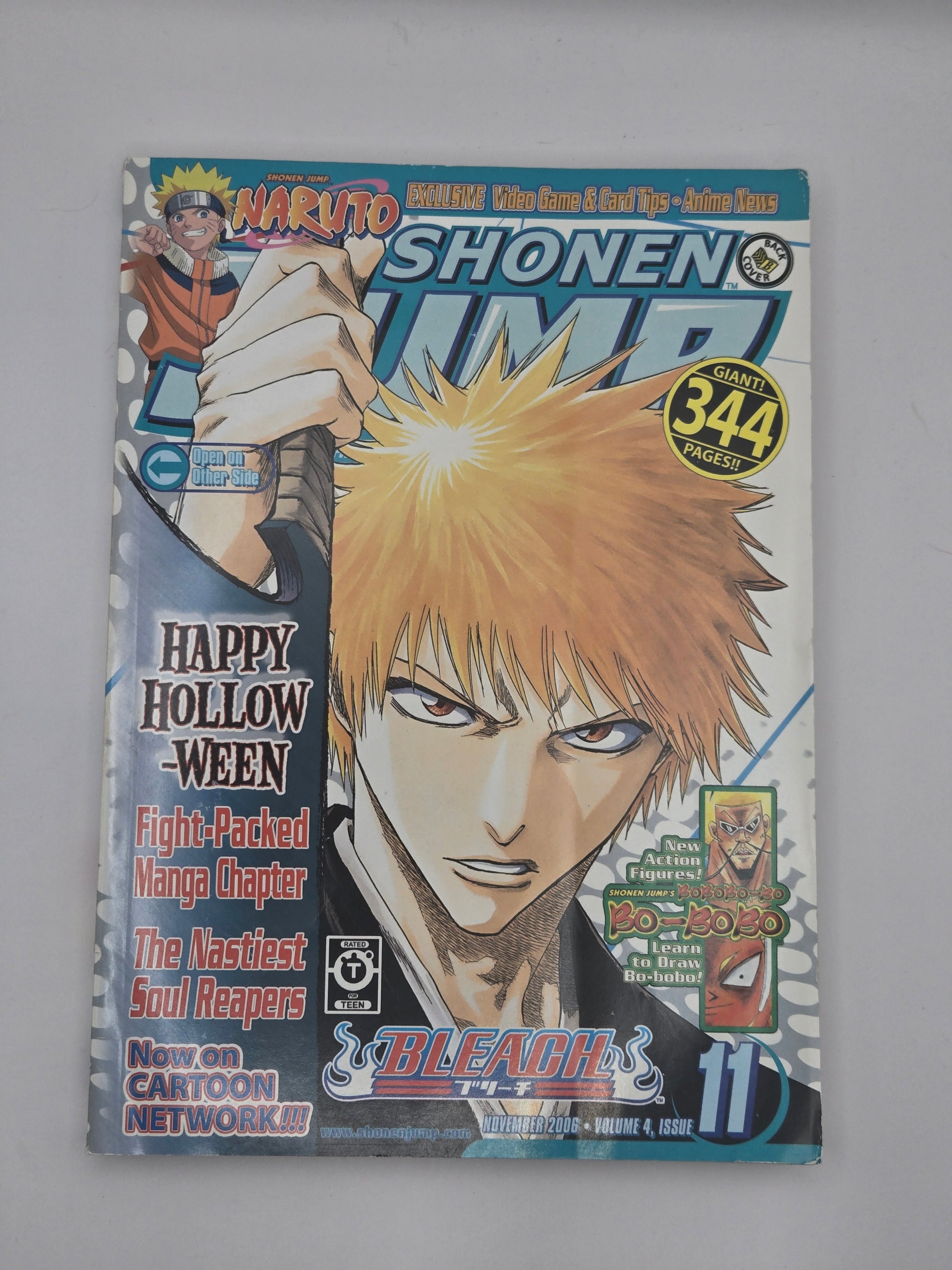 Shonen Jump English Magazine Viz 2006 Choose your own cover with Naruto/Bleach, Nov 2006, Volume 4