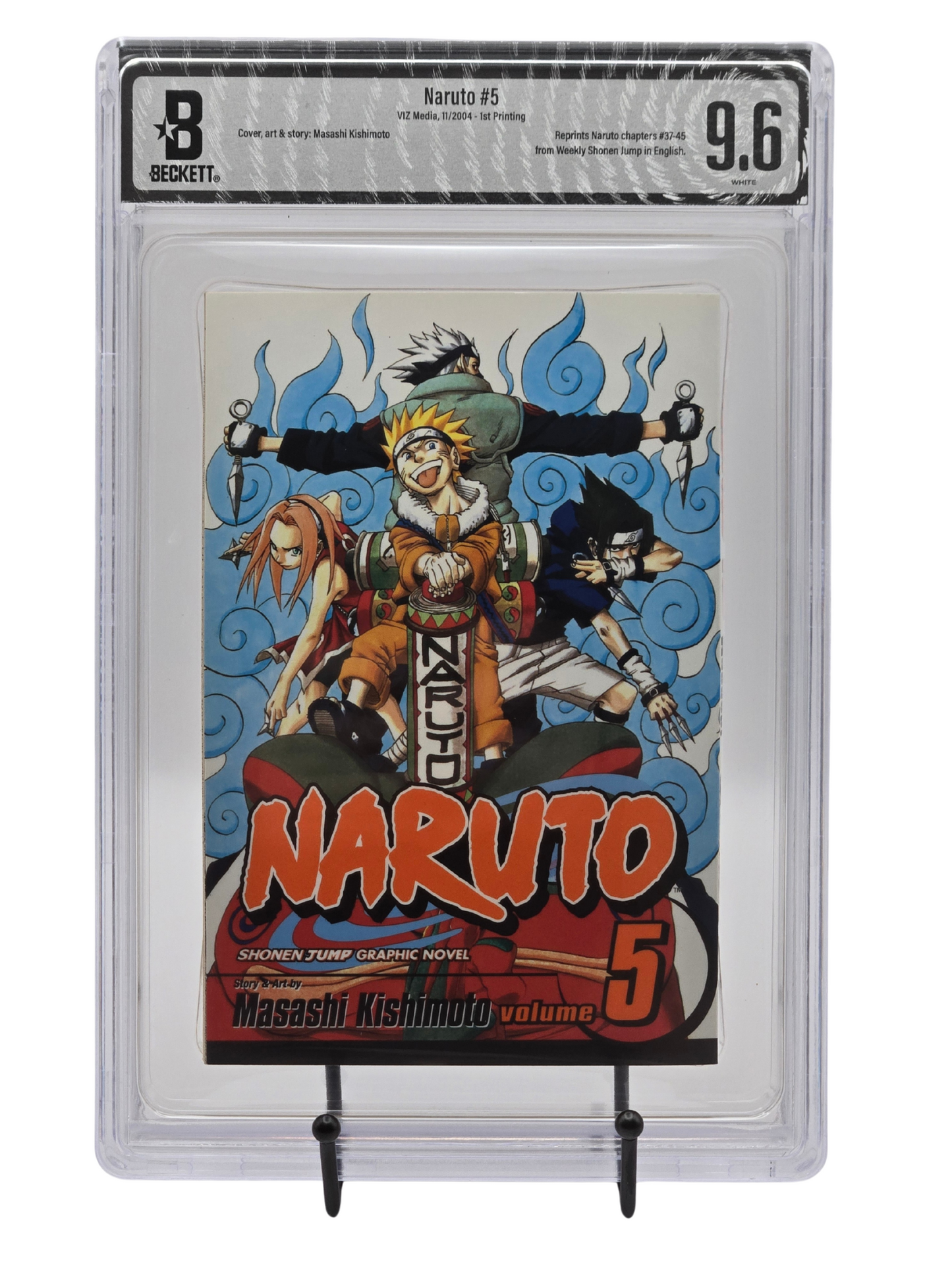Naruto Vol. 5 BGS 9.6 English Graded Manga