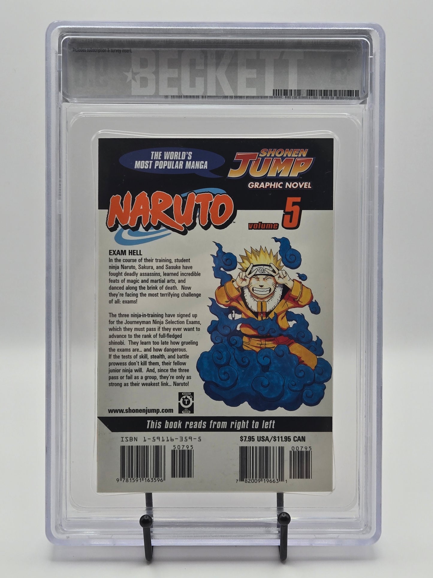 Naruto Vol. 5 BGS 9.6 English Graded Manga
