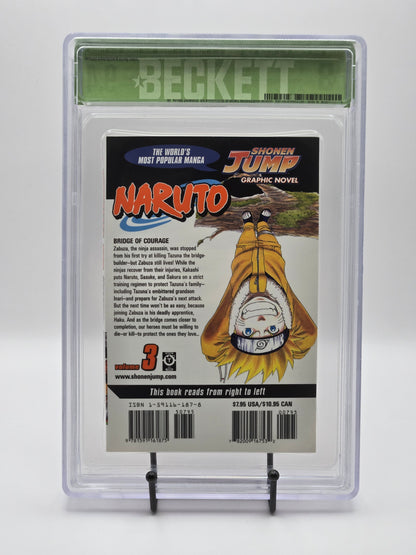 Naruto Vol. 3 BGS 9.4 English Graded Manga