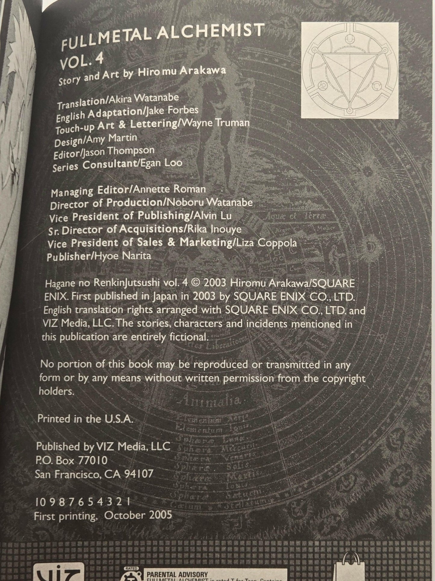 FullMetal Alchemist Vol 4 English Manga