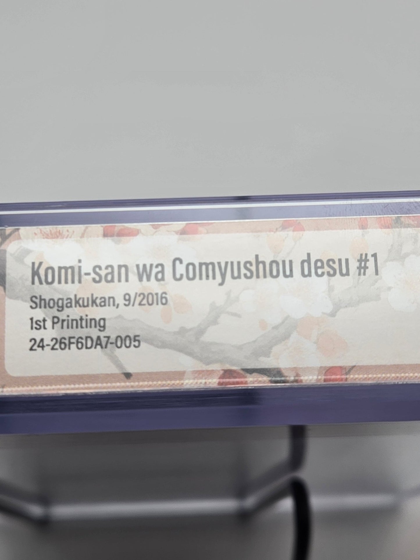Komi Can't Communicate Vol. 1 BGS 9.8 Japanese Manga w/Obi