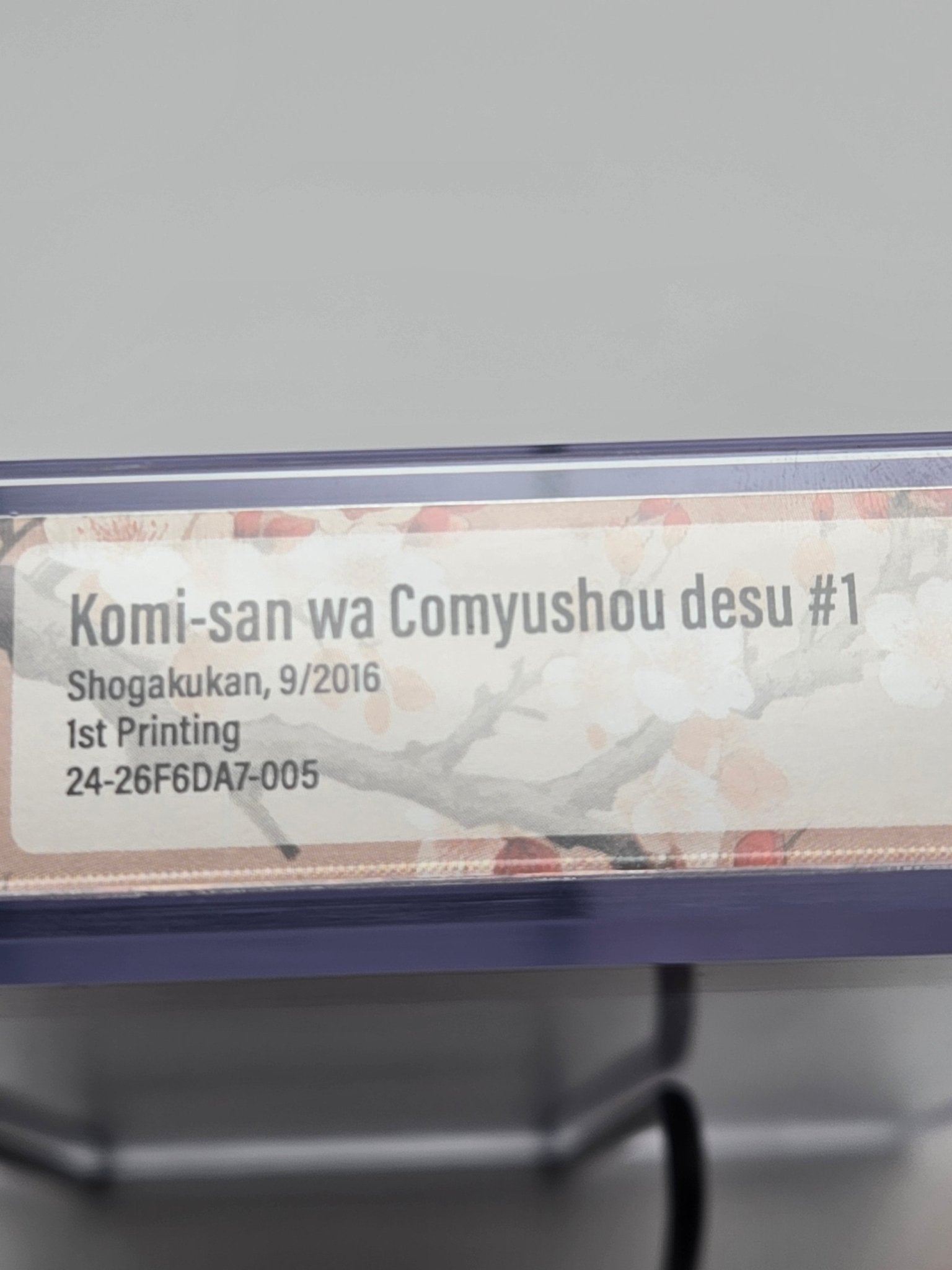 Komi Can't Communicate Vol. 1 BGS 9.8 Japanese Manga w/Obi