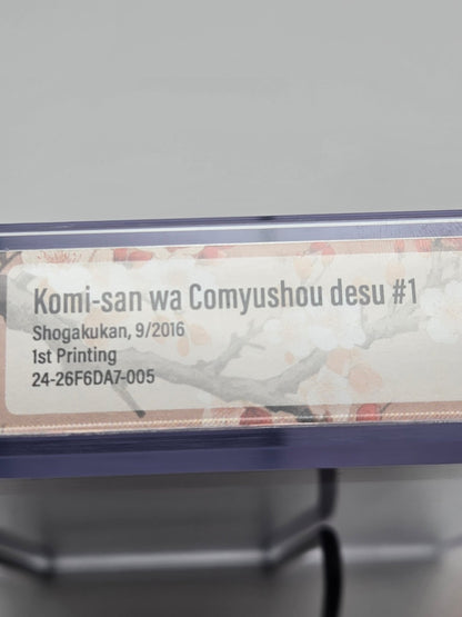 Komi Can't Communicate Vol. 1 BGS 9.8 Japanese Manga w/Obi