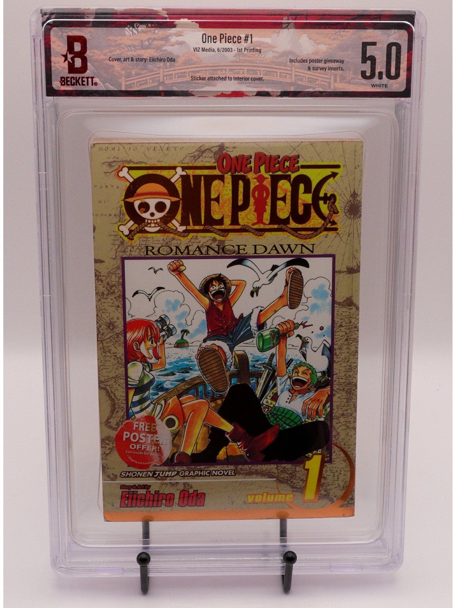 One Piece Vol. 1 BGS 5 English Manga 1st Printing