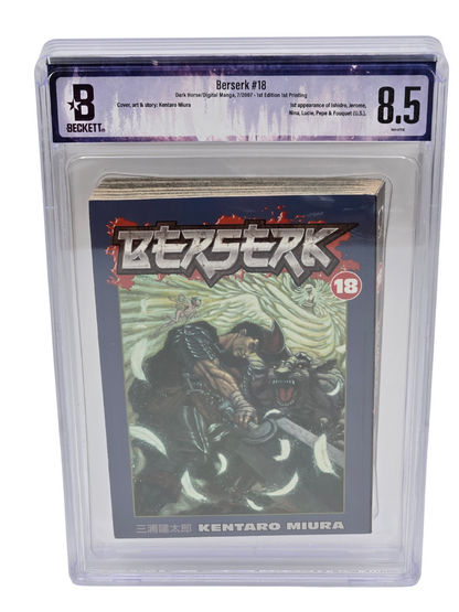 Berserk Vol. 18 BGS 8.5 English Graded Manga