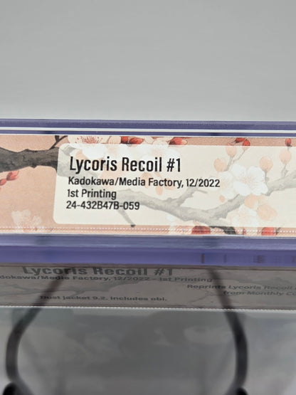 Lycoris Recoil Vol. 1 BGS 9.6 Japanese Graded Manga-Graded Manga-West Blue Collectibles