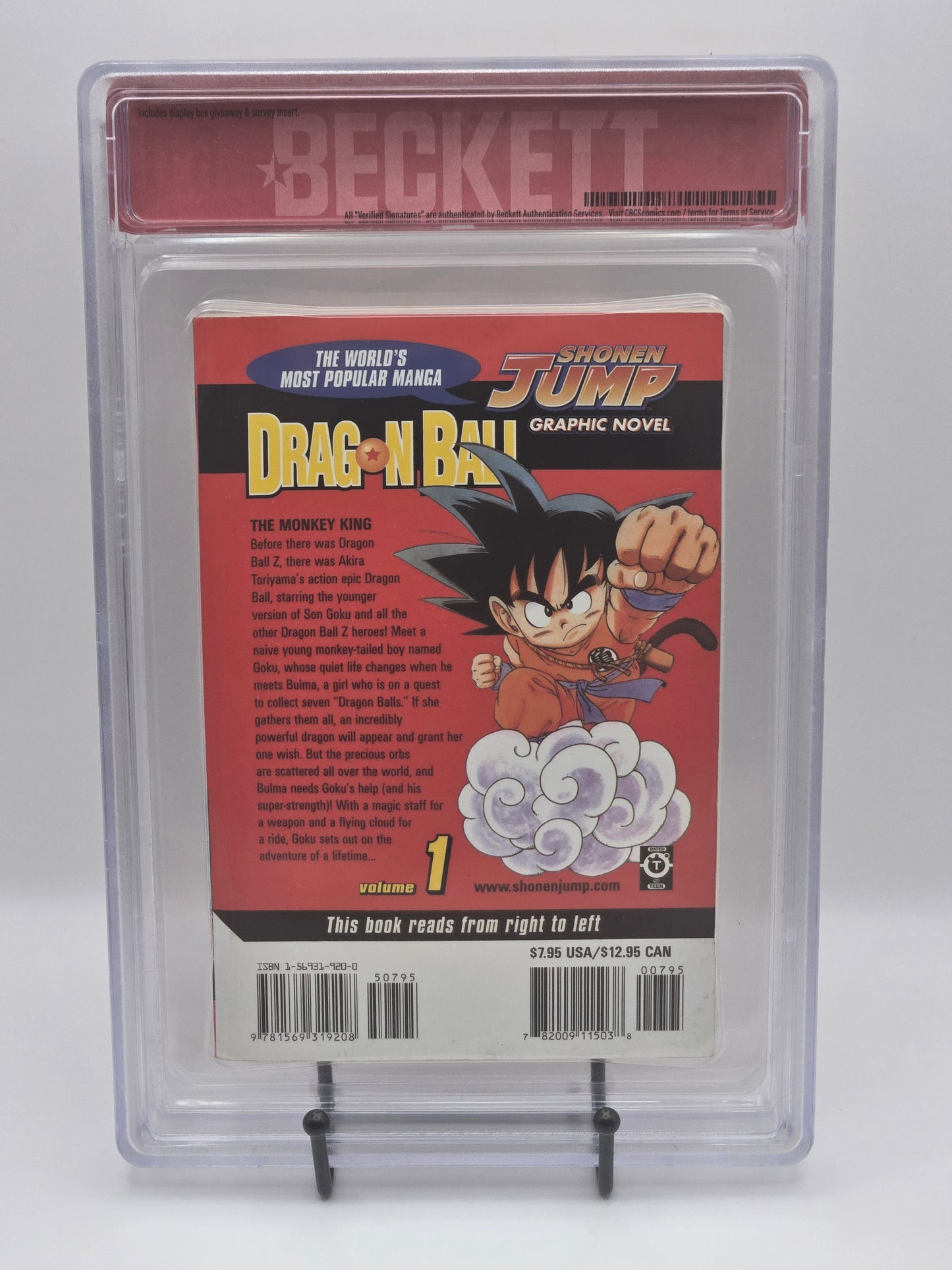 Dragon Ball Vol. 1 BGS 6 English Graded Manga
