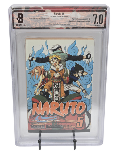 Naruto Vol. 5 BGS 7 English Graded Manga