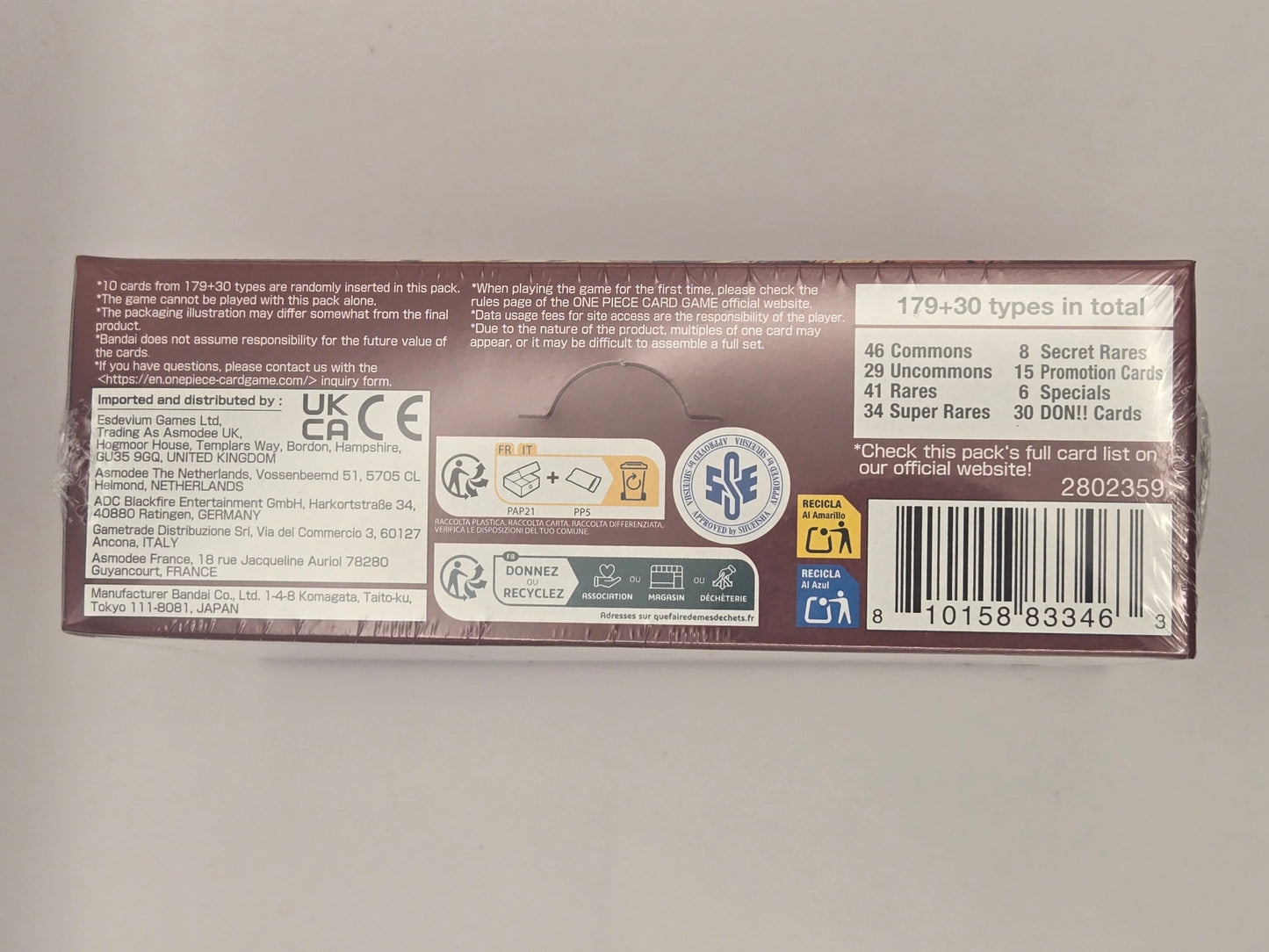 One Piece TCG The Best 2 [PRB-02] Premium Booster Box English Factory Sealed!