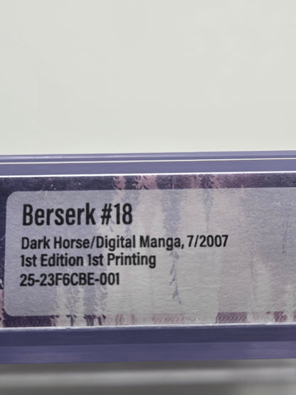 Berserk Vol. 18 BGS 8.5 English Graded Manga