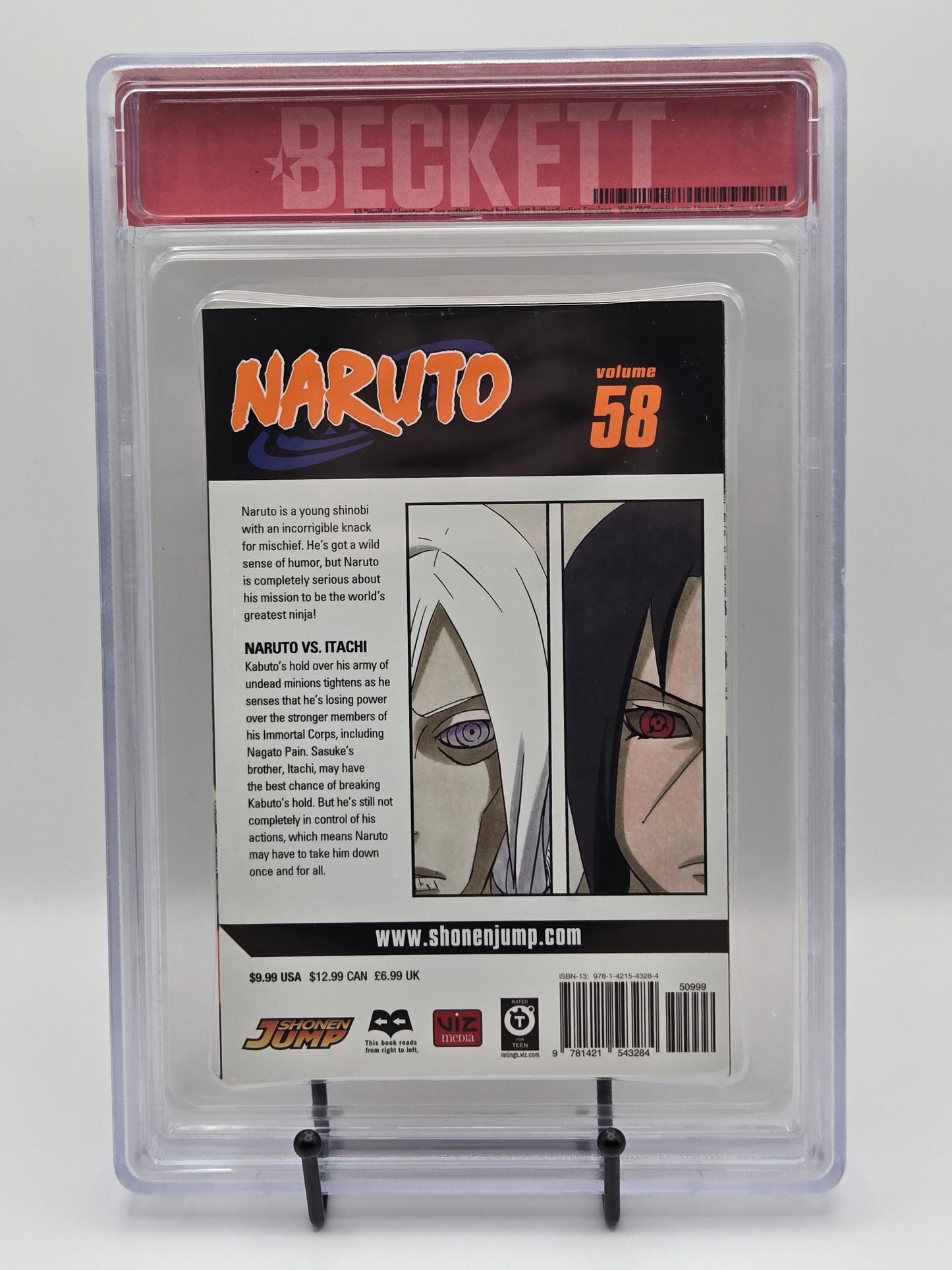 Naruto Vol. 58 BGS 9 English Graded Manga