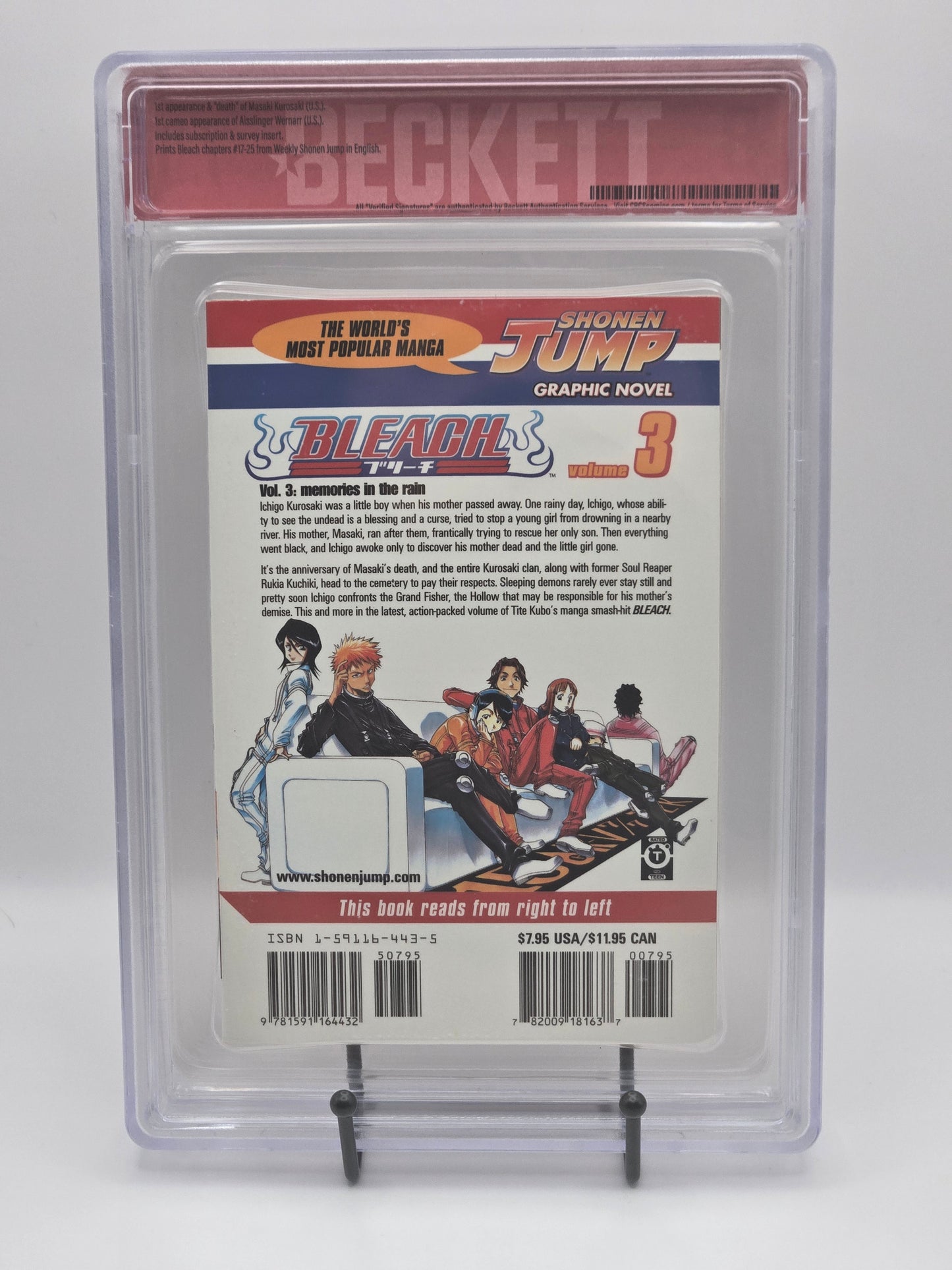 Bleach Vol. 3 BGS 7 English Graded Manga