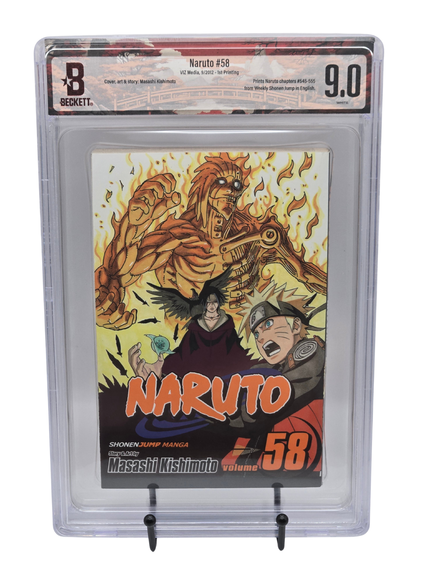 Naruto Vol. 58 BGS 9 English Graded Manga