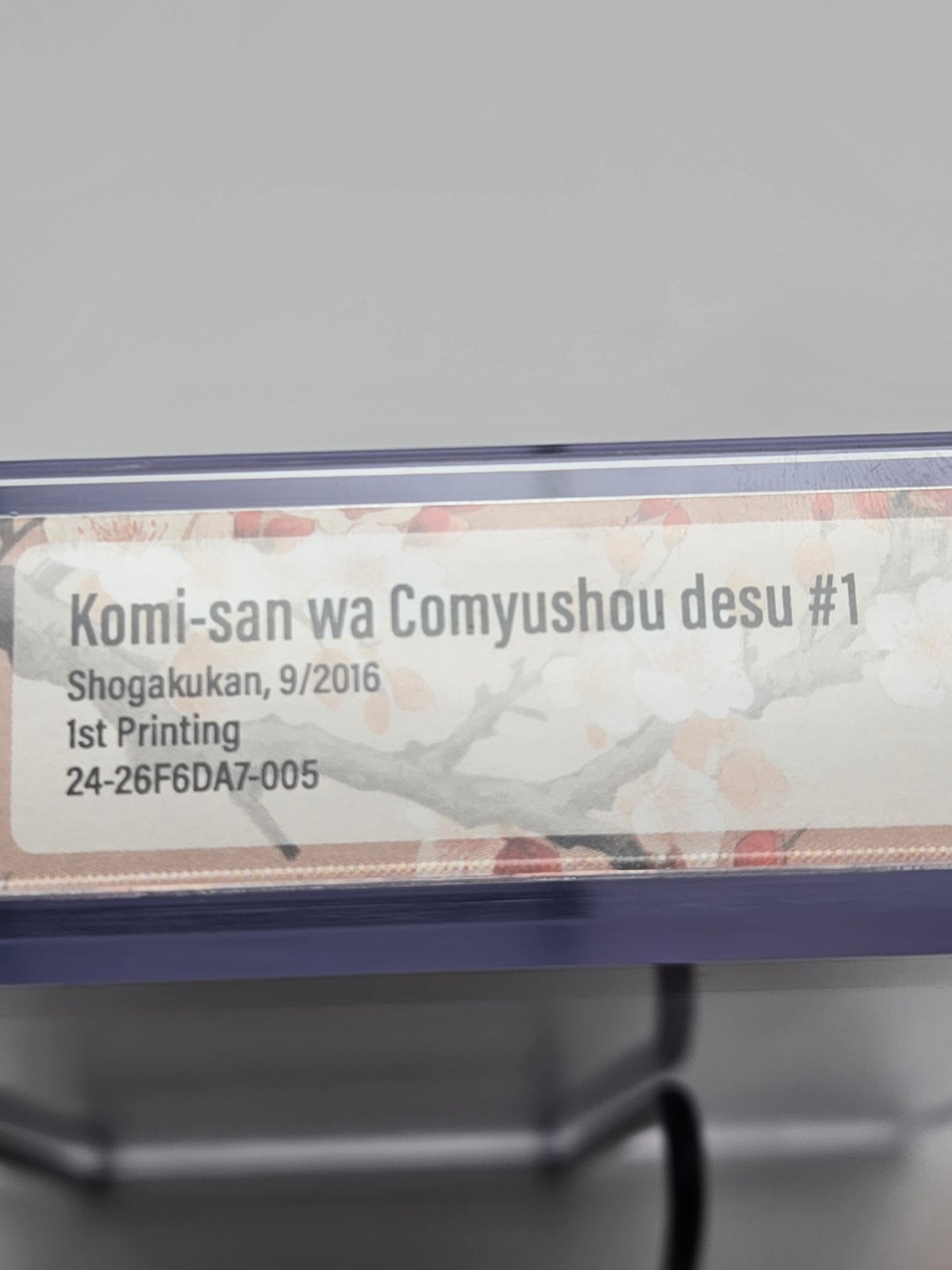 Komi Can't Communicate Vol. 1 BGS 9.8 Japanese Manga w/Obi