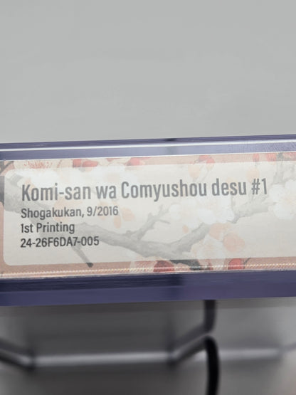 Komi Can't Communicate Vol. 1 BGS 9.8 Japanese Manga w/Obi