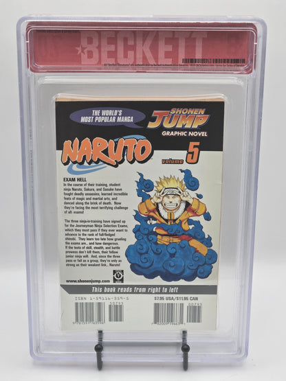 Naruto Vol. 5 BGS 7 English Graded Manga