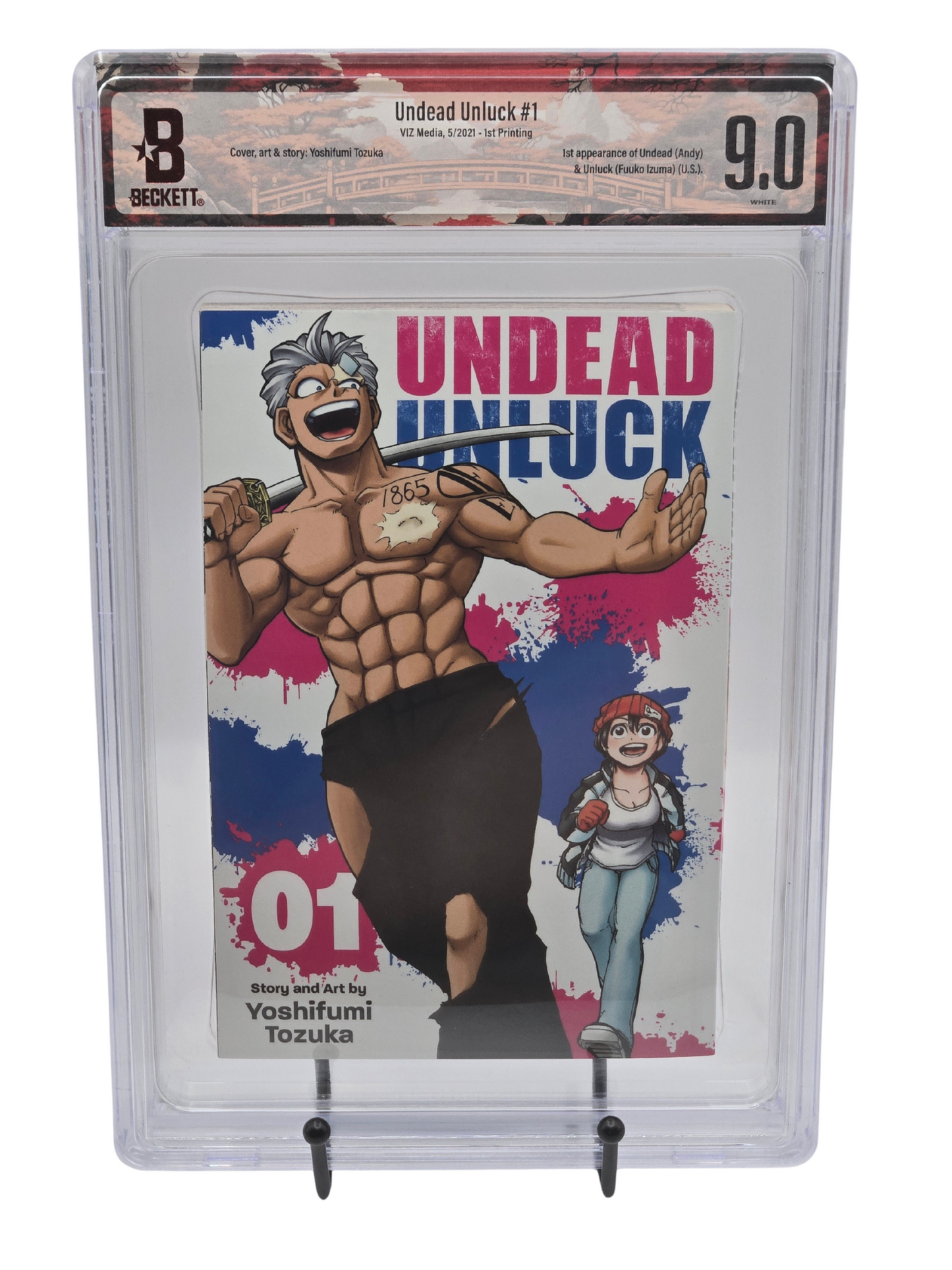 Undead Unluck Vol. 1 BGS 9 English Graded Manga
