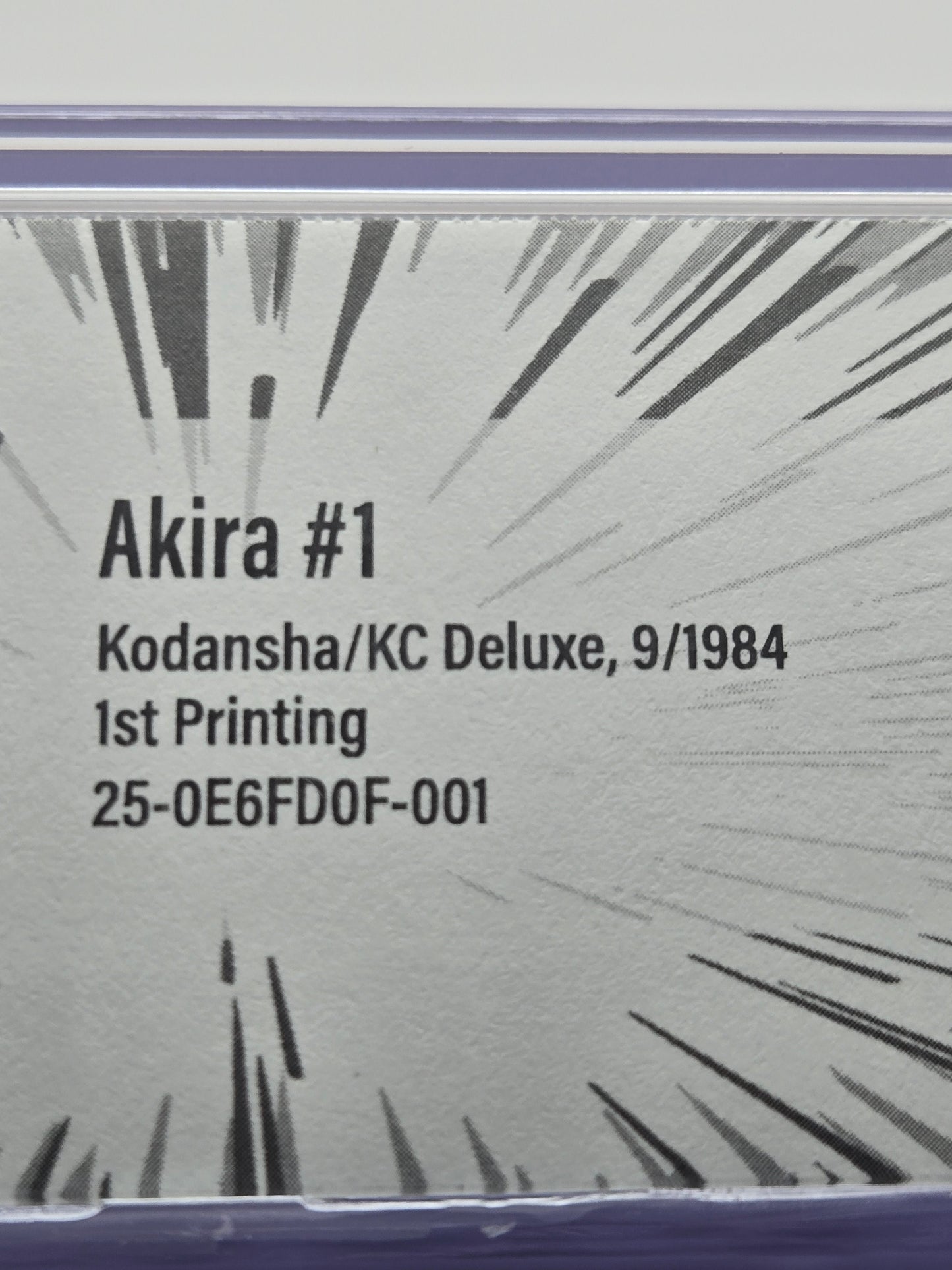 Akira Vol. 1 BGS 8.0 Japanese Manga