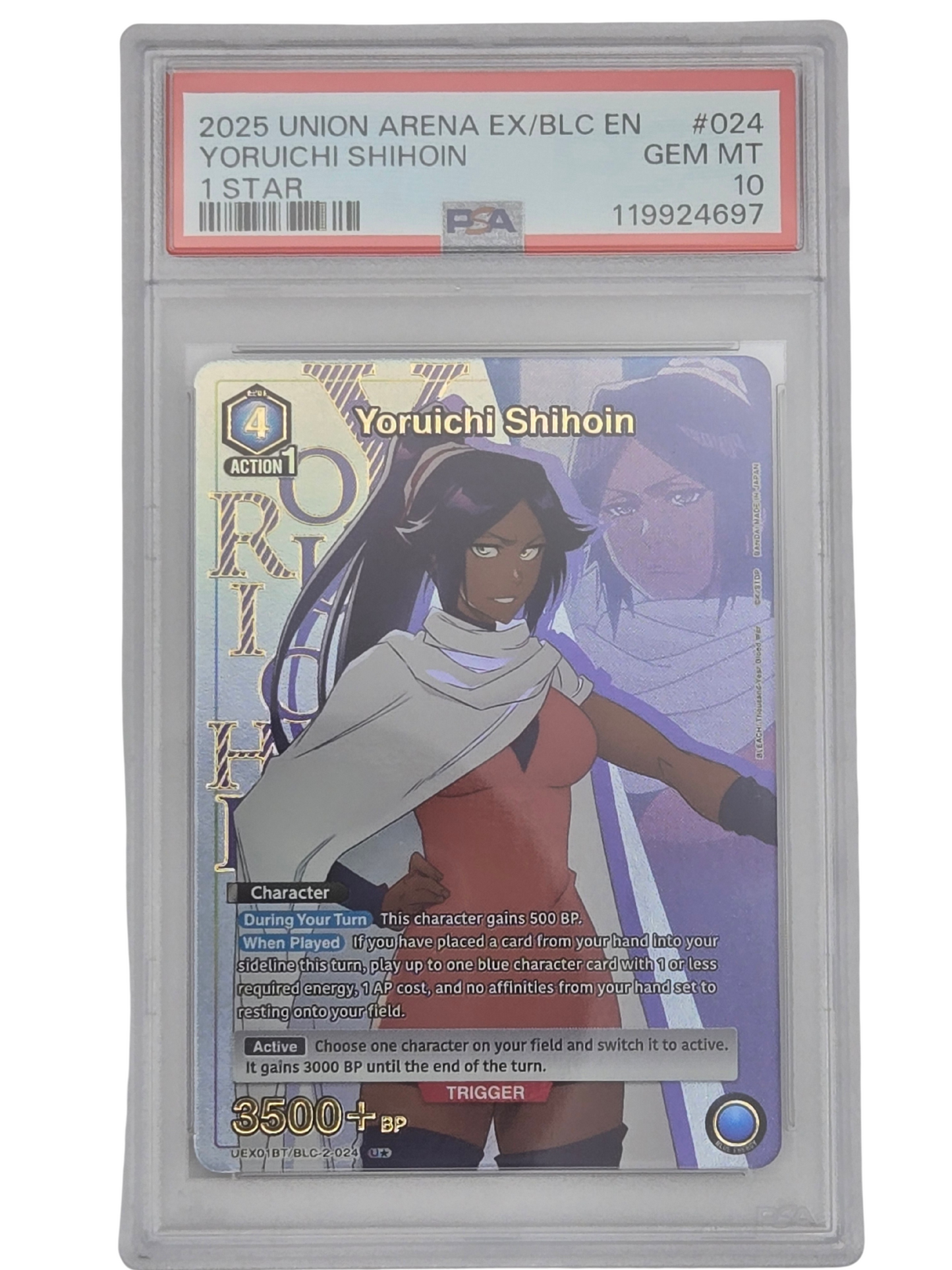 YORUICHI SHIHOIN 2025 BLEACH UNION ARENA ENGLISH 1 STAR #024 PSA 10
