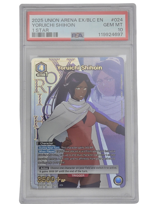 YORUICHI SHIHOIN 2025 BLEACH UNION ARENA ENGLISH 1 STAR #024 PSA 10